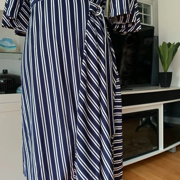 COPY - **NEW TACERA Striped Fit and Flare Dress - Picture 4 of 10